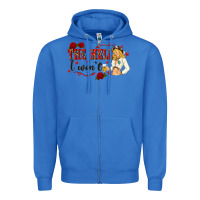 True Royal the hell i wont with sassy pinup cowgirl Zipper Hoodie - texasbilliewilder