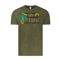 Vintage Olive he knows my name isaiah 43 1 Vintage Tee - NancyCooperArtShop