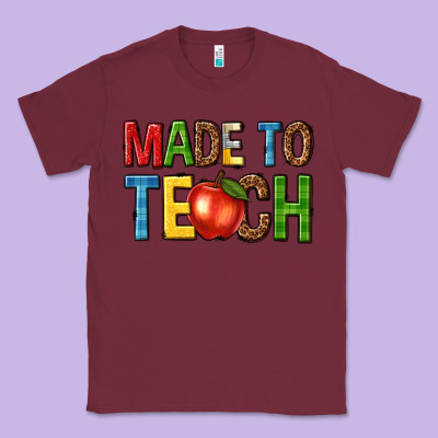 Made To Teach Classic Tee Designed By Nancycooperartshop