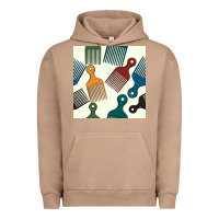 Pigment Burro afro combs seamless patterns Urban Hoodie - BundleAndBundleShop