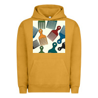 Pigment Peanut Butter afro combs seamless patterns Urban Hoodie - BundleAndBundleShop