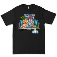 Black easter truck with gnome and rabbit Premium Tee - AdoDesignShop
