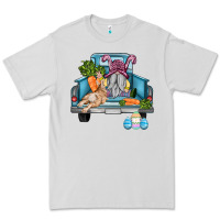 Dove Grey easter truck with gnome and rabbit Premium Tee - AdoDesignShop