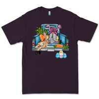 Plum easter truck with gnome and rabbit Premium Tee - AdoDesignShop