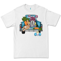 White easter truck with gnome and rabbit Premium Tee - AdoDesignShop