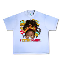 Grape Ice school bus driver life afro messy bun Urban Heavy Tee - NancyCooperArtShop
