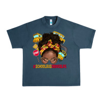 Midnight Navy school bus driver life afro messy bun Urban Heavy Tee - NancyCooperArtShop