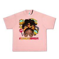 Salmon school bus driver life afro messy bun Urban Heavy Tee - NancyCooperArtShop