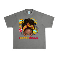Tornado school bus driver life afro messy bun Urban Heavy Tee - NancyCooperArtShop