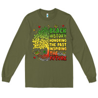 Army Green title black history celebration Long Sleeve Tee - LillyAllenDesigns