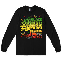 Black title black history celebration Long Sleeve Tee - LillyAllenDesigns