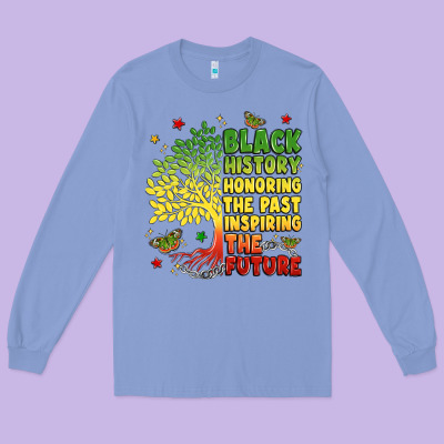 Title Black History Celebration Long Sleeve Tee Designed By Lillyallendesigns