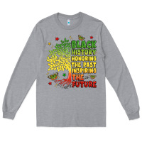 Heather Grey title black history celebration Long Sleeve Tee - LillyAllenDesigns