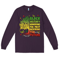 Plum title black history celebration Long Sleeve Tee - LillyAllenDesigns