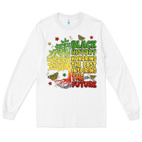 White title black history celebration Long Sleeve Tee - LillyAllenDesigns