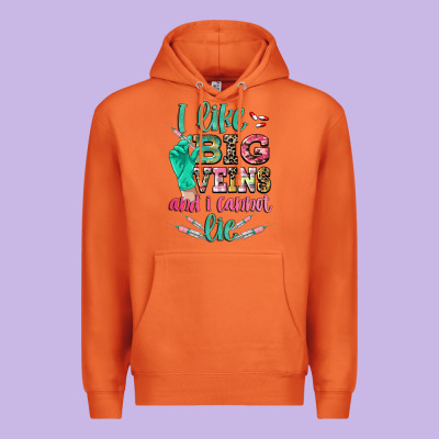 I Like Big Veins And I Cannot Lie Premium Hoodie Designed By Cowgirlartshop