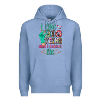 Colony Blue I like big veins and i cannot lie Premium Hoodie - CowGirlArtShop