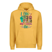 Mustard I like big veins and i cannot lie Premium Hoodie - CowGirlArtShop