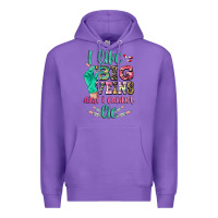 Purple I like big veins and i cannot lie Premium Hoodie - CowGirlArtShop