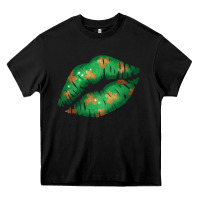 Black St. Patrick's Day Lip Heavy Core Tee - Jasminsmagicworld