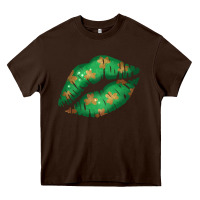 Chocolate Brown St. Patrick's Day Lip Heavy Core Tee - Jasminsmagicworld