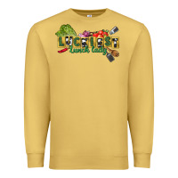 Antique Gold Luckiest lunch lady St. Patrick's Day Premium Sweatshirt - CowGirlArtShop