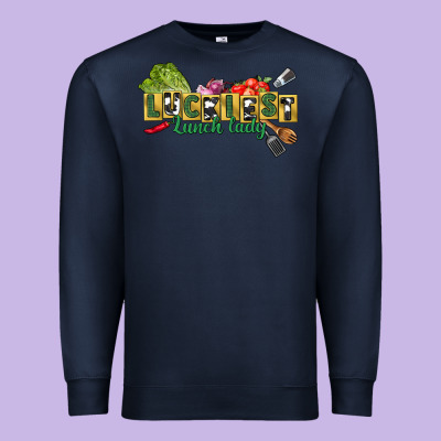 Luckiest Lunch Lady St. Patrick's Day Premium Sweatshirt Designed By Cowgirlartshop
