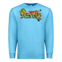 Ocean Blue Luckiest lunch lady St. Patrick's Day Premium Sweatshirt - CowGirlArtShop