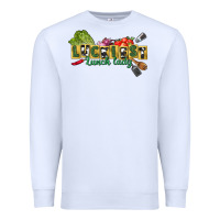 White Luckiest lunch lady St. Patrick's Day Premium Sweatshirt - CowGirlArtShop