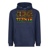Navy Juneteenth Heavyweight Hoodie - HowdyJamesFarm