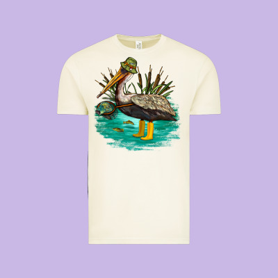 Fishing Pelican Camp Vintage Tee Designed By Nancycooperartshop