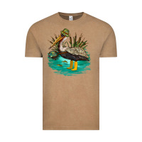 Vintage Coffee fishing pelican camp Vintage Tee - NancyCooperArtShop