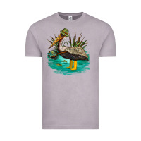 Vintage Zinc fishing pelican camp Vintage Tee - NancyCooperArtShop