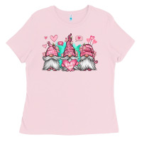 Bubblegum Pink valentines day gnomes Ladies Tee - Jasminsmagicworld