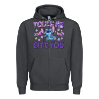 Smoke touch me and i will bite you Zipper Hoodie - texasbilliewilder