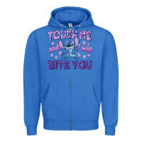 True Royal touch me and i will bite you Zipper Hoodie - texasbilliewilder