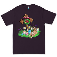 Plum religious easter bunny cross Premium Tee - AdoDesignShop