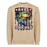 Mushroom Reel Cool Dad Bass 4th of July Heavyweight Sweatshirt - LillyAllenDesigns