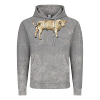 Cloud Rock charolais bull Vintage Hoodie - RanaPortraitStore