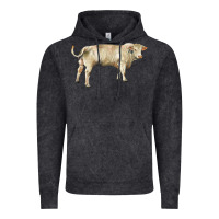 Vintage Black charolais bull Vintage Hoodie - RanaPortraitStore
