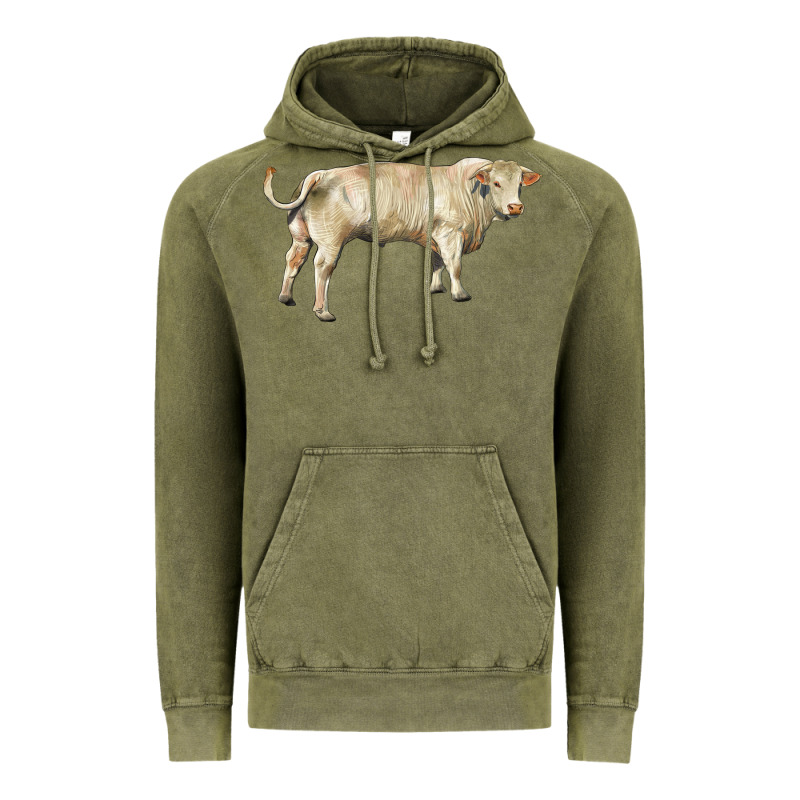 Charolais Bull Vintage Hoodie by RanaPortraitStore | Teevron