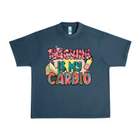 Midnight Navy teaching is my cardio Urban Heavy Tee - NancyCooperArtShop