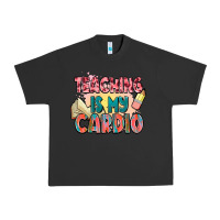 Pigment Black teaching is my cardio Urban Heavy Tee - NancyCooperArtShop