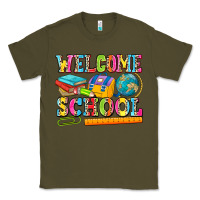 Army Green welcome school Classic Tee - NancyCooperArtShop