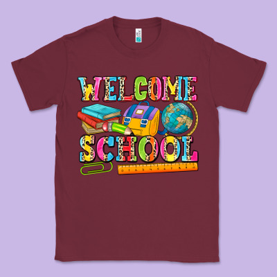 Welcome School Classic Tee Designed By Nancycooperartshop
