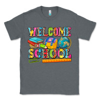 Charcoal Heather welcome school Classic Tee - NancyCooperArtShop