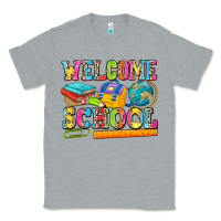 Heather Grey welcome school Classic Tee - NancyCooperArtShop
