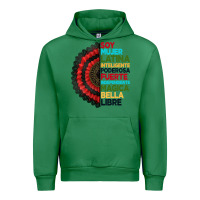Emerald hispanic heritage month hand fan Urban Hoodie - BundleAndBundleShop