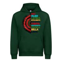 Forest Green hispanic heritage month hand fan Urban Hoodie - BundleAndBundleShop