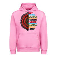 Fuchsia Pink hispanic heritage month hand fan Urban Hoodie - BundleAndBundleShop